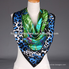 Sexy Lady Scarf Leopard y mariposa Tropical Print bufanda chal